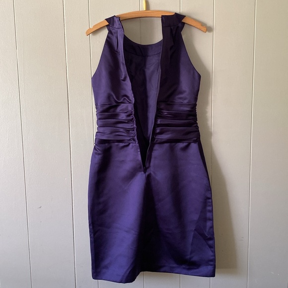 David’s Bridal Deep Purple (Plum) Size 6 Formal, Cocktail, Bridesmaids Dress - Picture 3 of 8